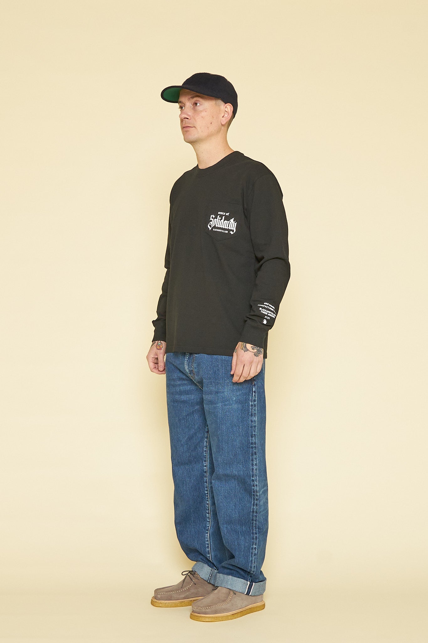 Rats Solidarity Pocket Long Sleeve - Black -Rats - URAHARA