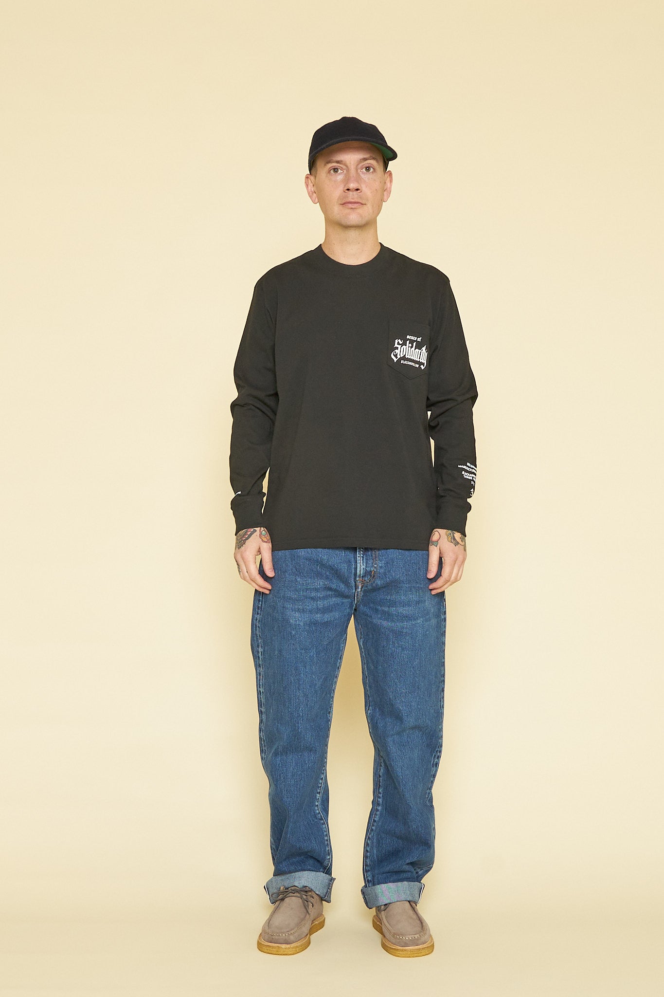 Rats Solidarity Pocket Long Sleeve - Black -Rats - URAHARA