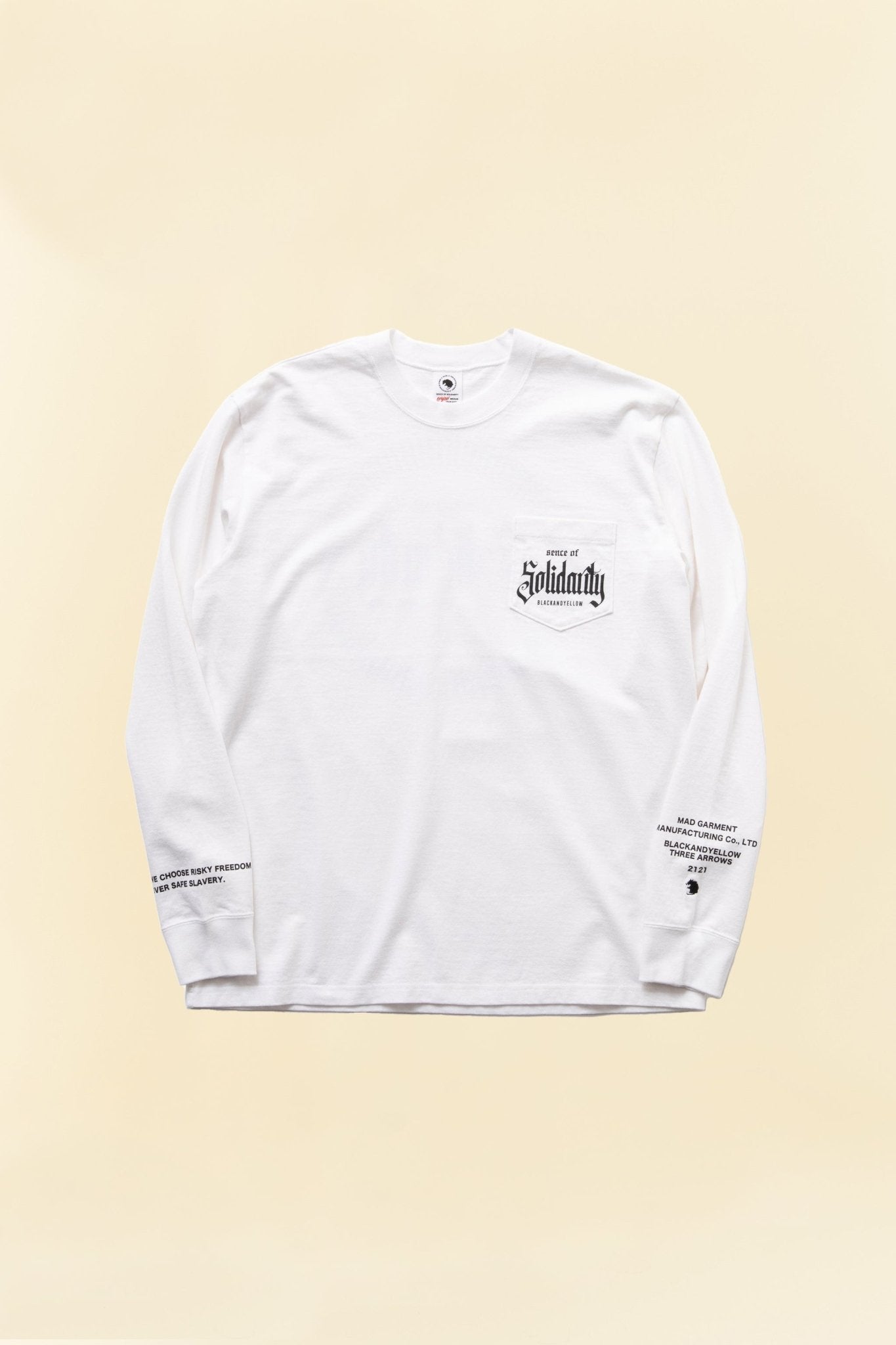 Rats Solidarity Pocket Long Sleeve - White -Rats - URAHARA