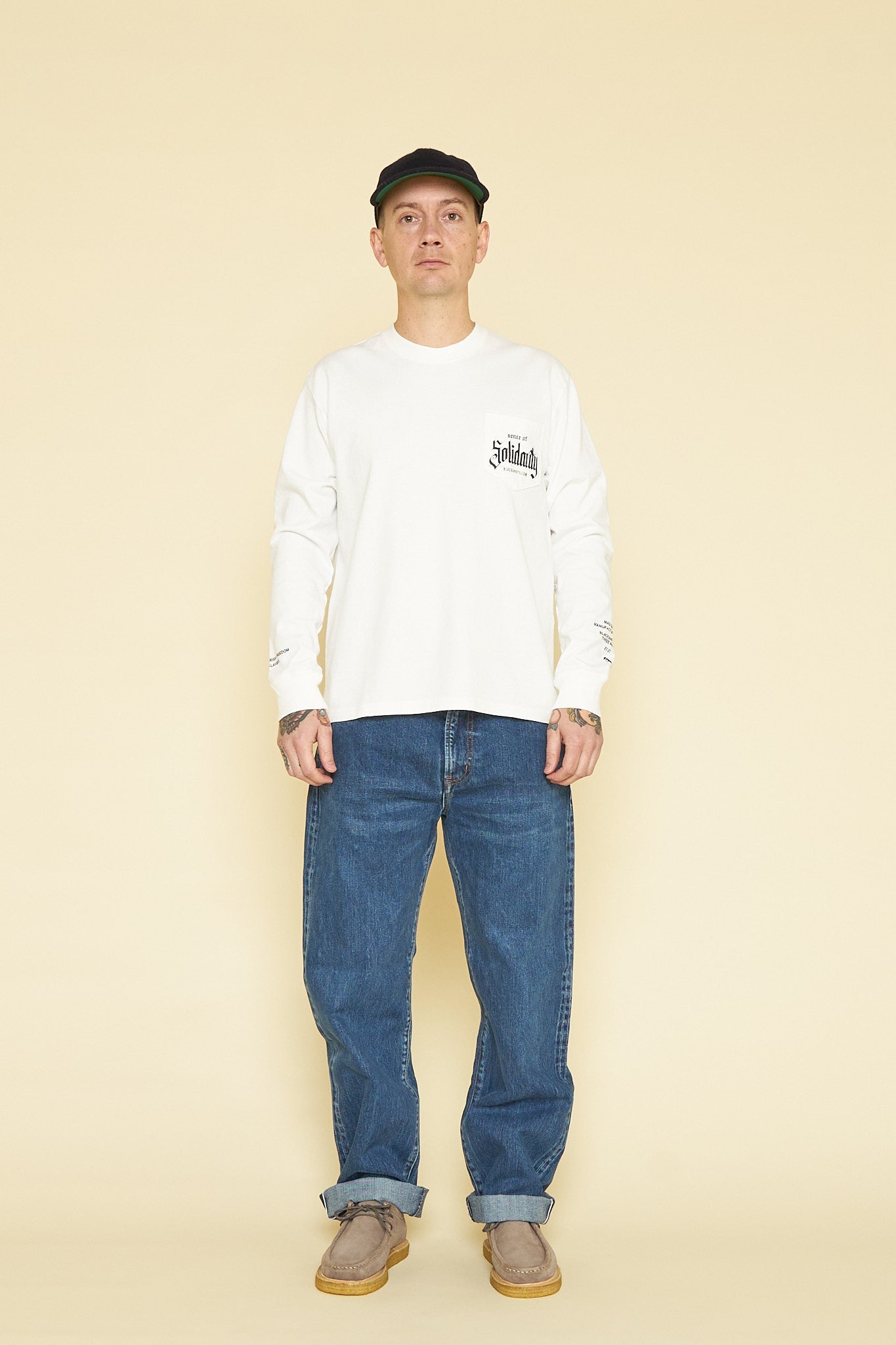 Rats Solidarity Pocket Long Sleeve - White -Rats - URAHARA