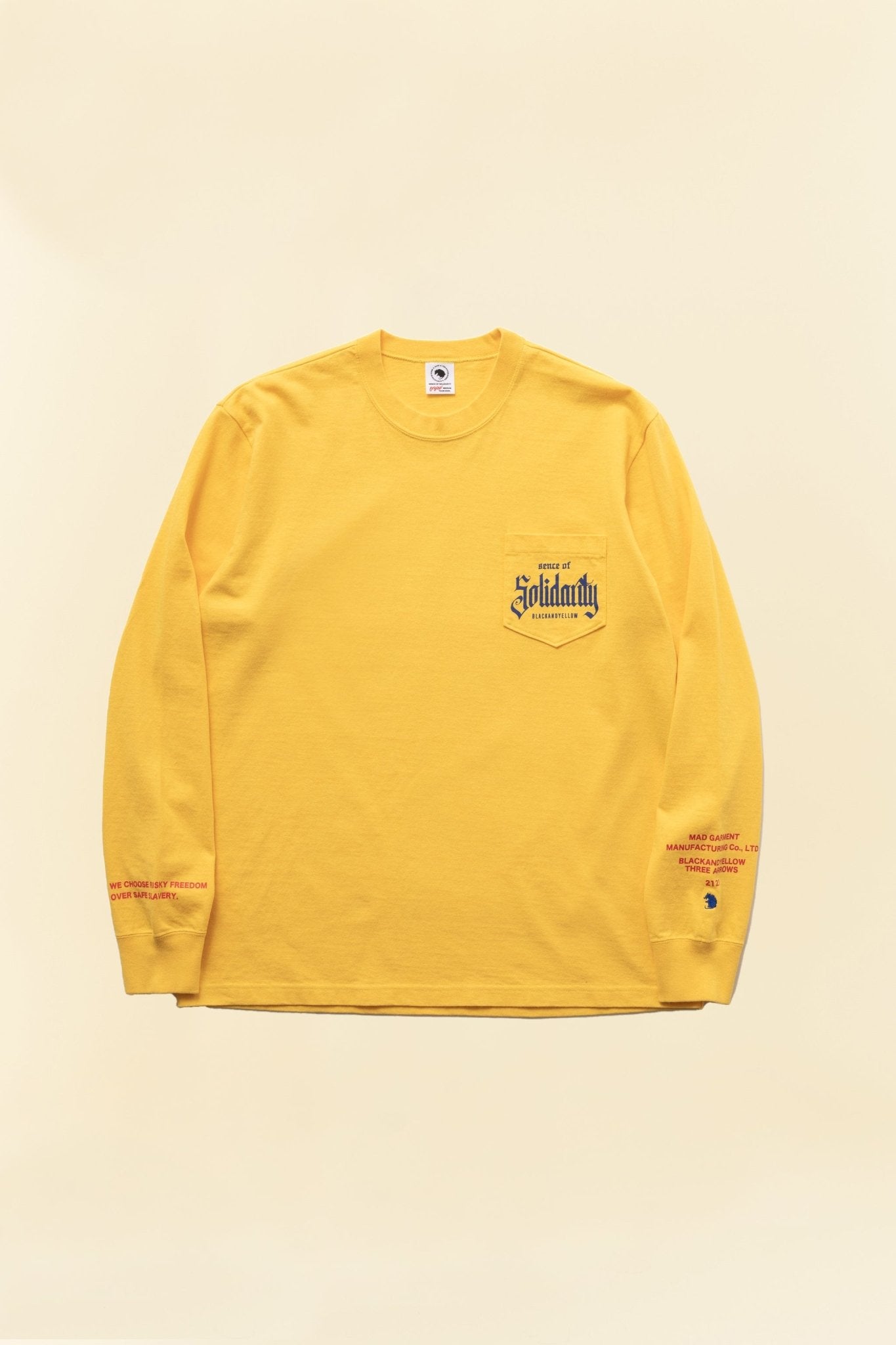 Rats Solidarity Pocket Long Sleeve - Yellow -Rats - URAHARA