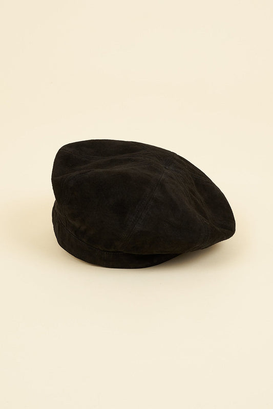 Rats Suede Beret - Black -Rats - URAHARA