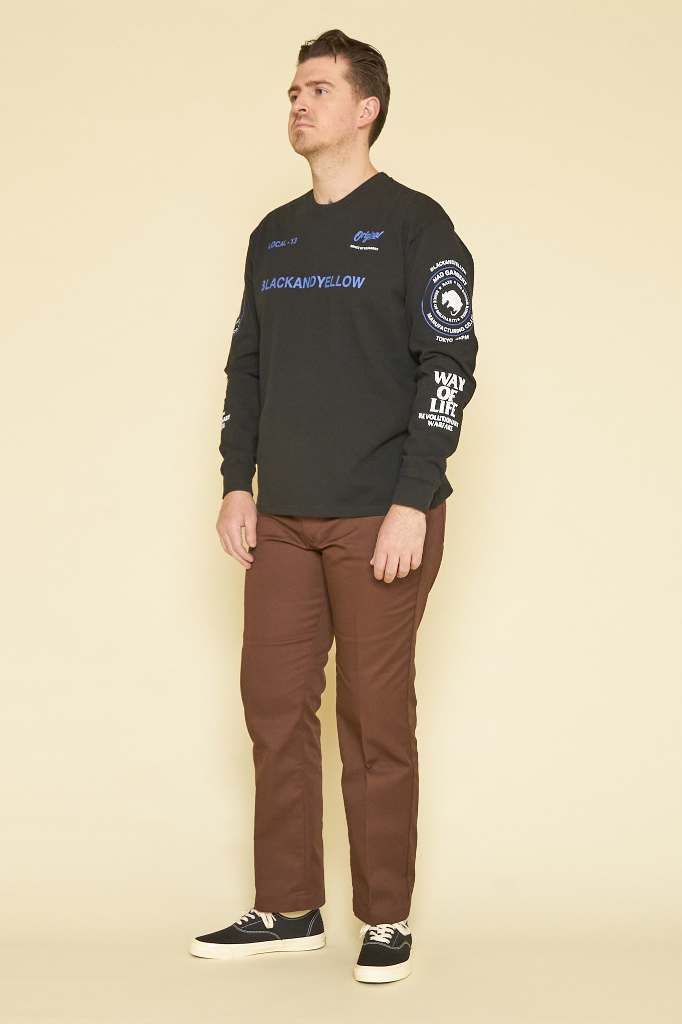 Rats Two Wheel Long Sleeve - Black / Blue -Rats - URAHARA