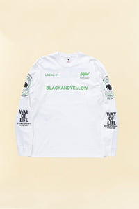 Rats Two Wheel Long Sleeve - White / Green -Rats - URAHARA