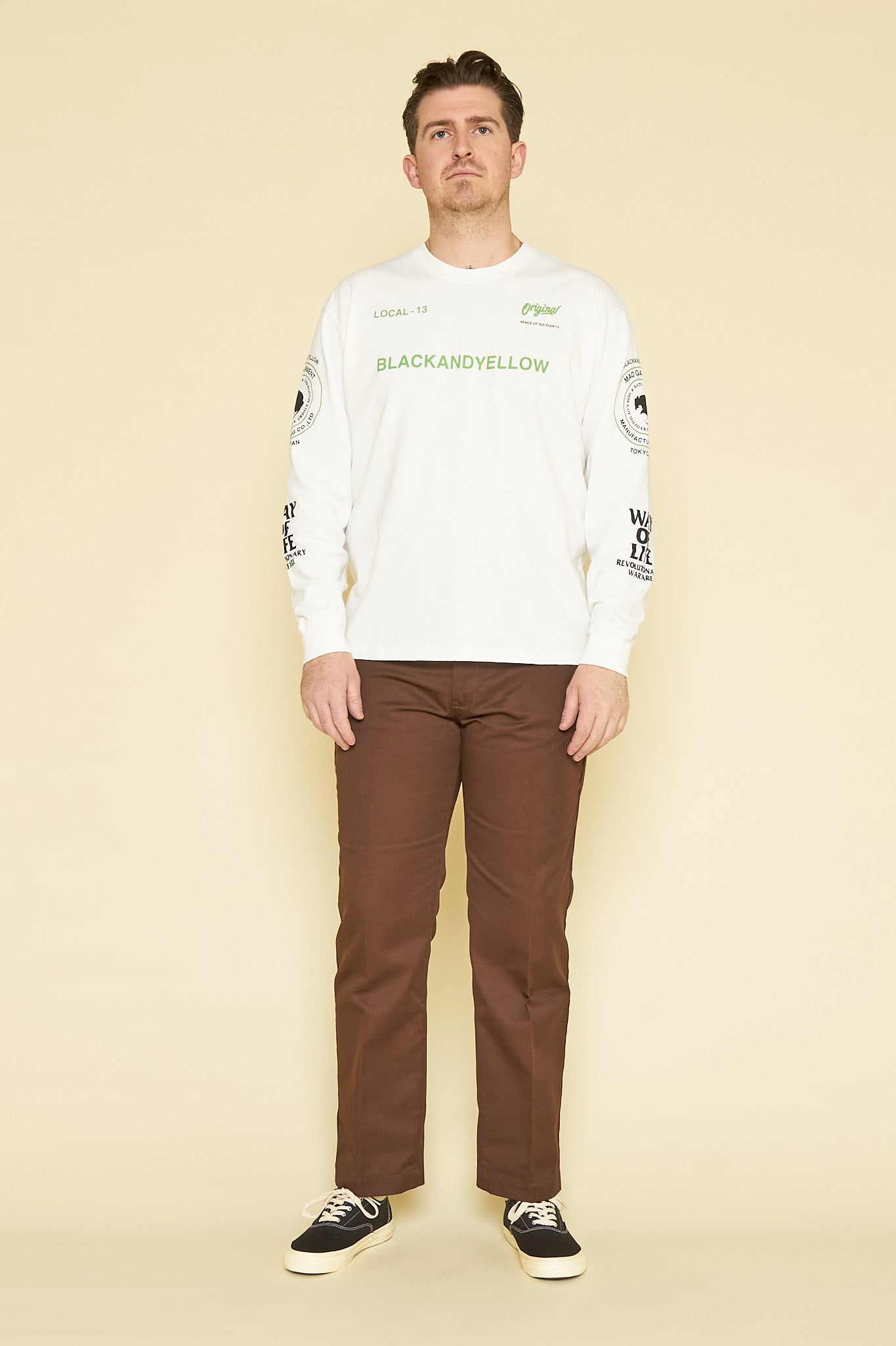 Rats Two Wheel Long Sleeve - White / Green -Rats - URAHARA