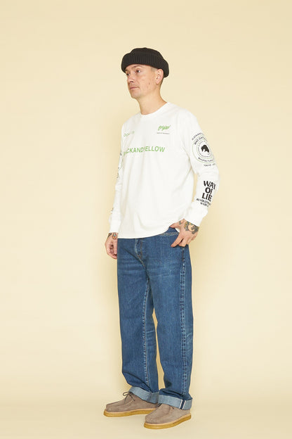 Rats Two Wheel Long Sleeve - White / Green -Rats - URAHARA