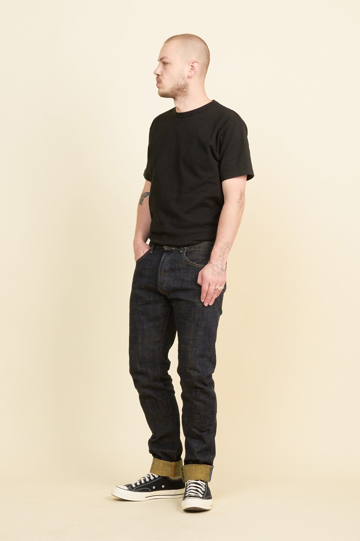 Tanuki 15oz "Soga" High Rise Tapered Selvedge Jeans -Tanuki - URAHARA