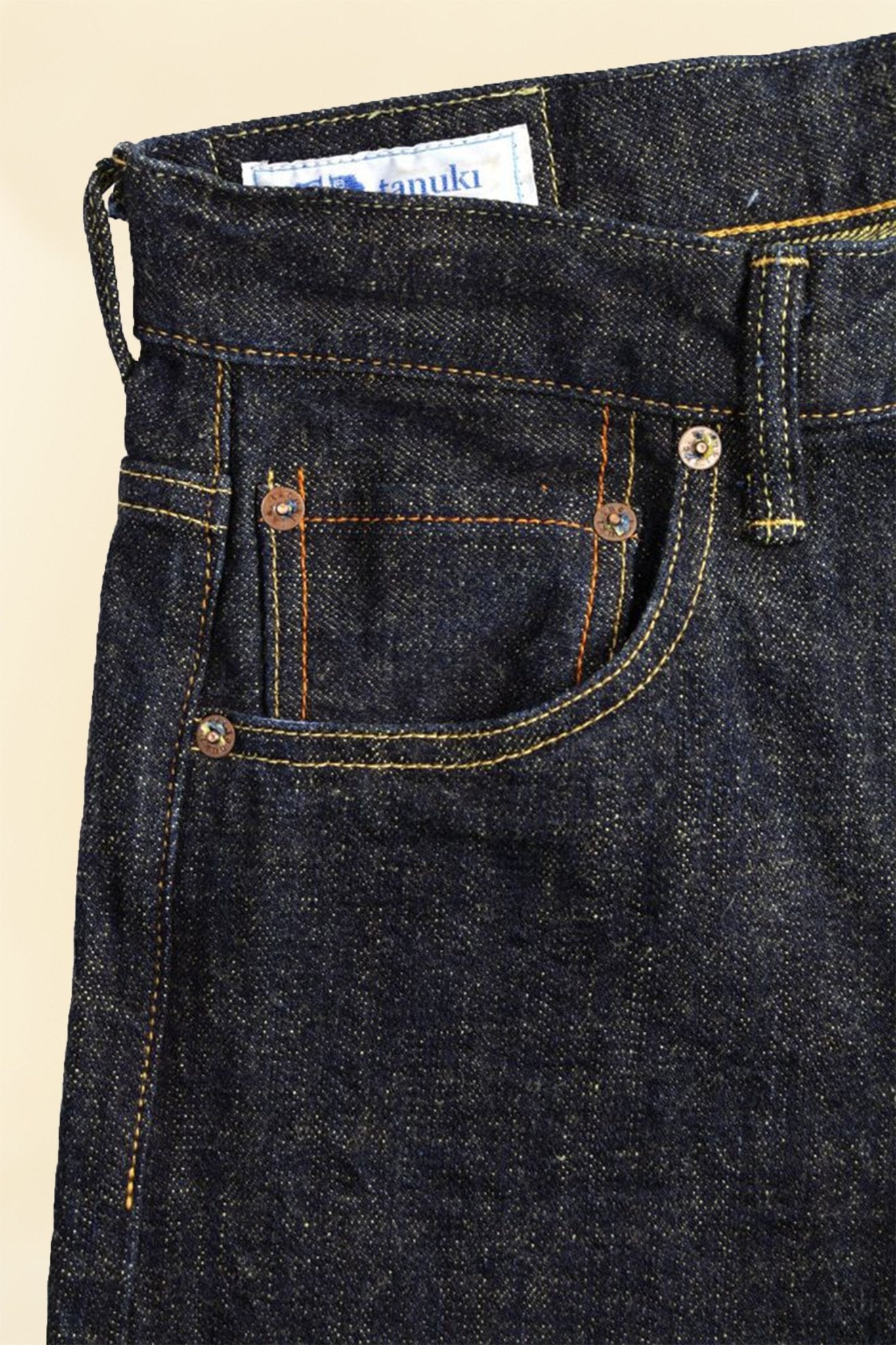 Tanuki 15oz "Soga" High Rise Tapered Selvedge Jeans -Tanuki - URAHARA