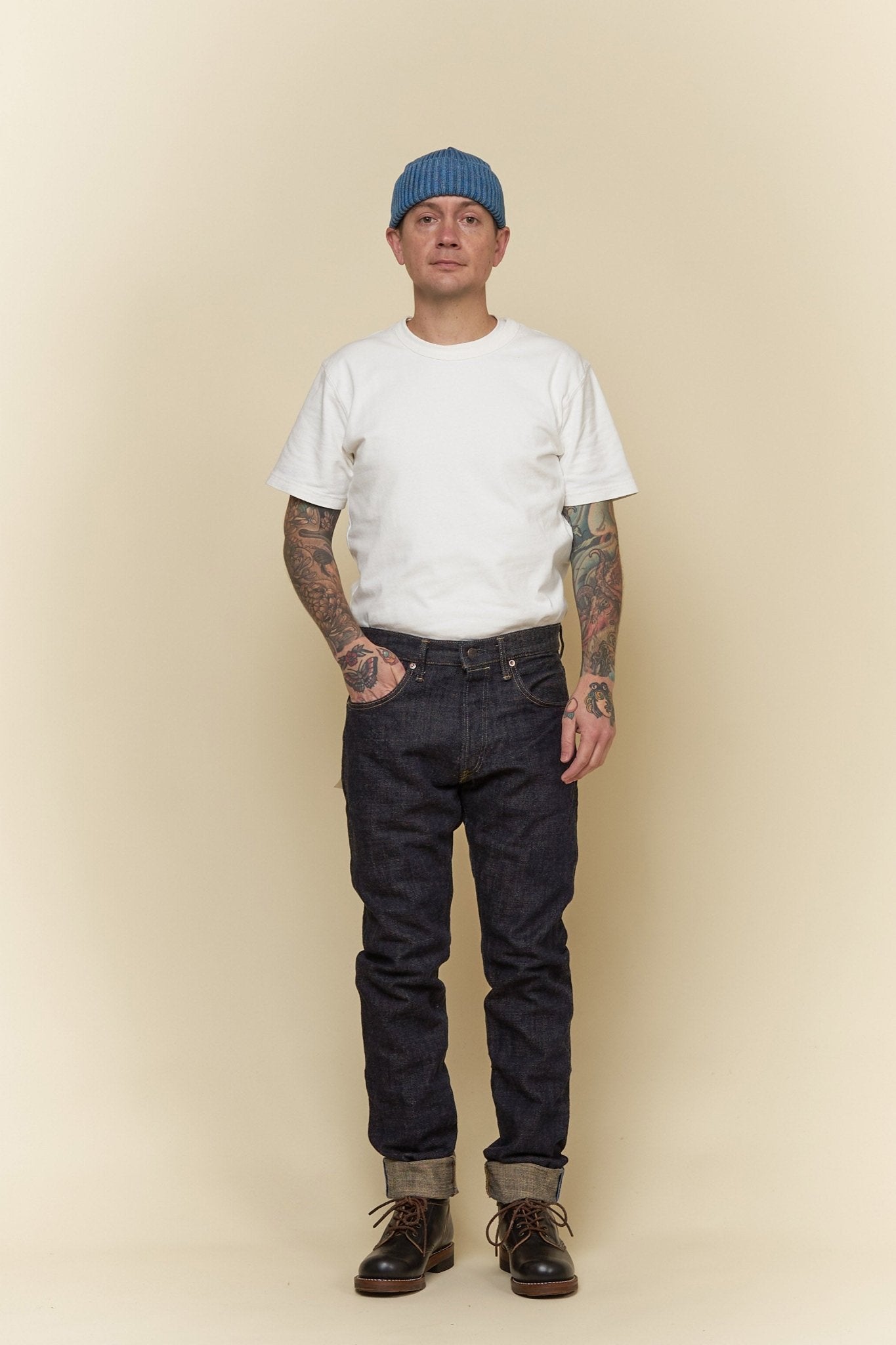 Tanuki 15oz ZBHT "Zetto Benkei" High Rise Tapered Selvedge Jeans -Tanuki - URAHARA