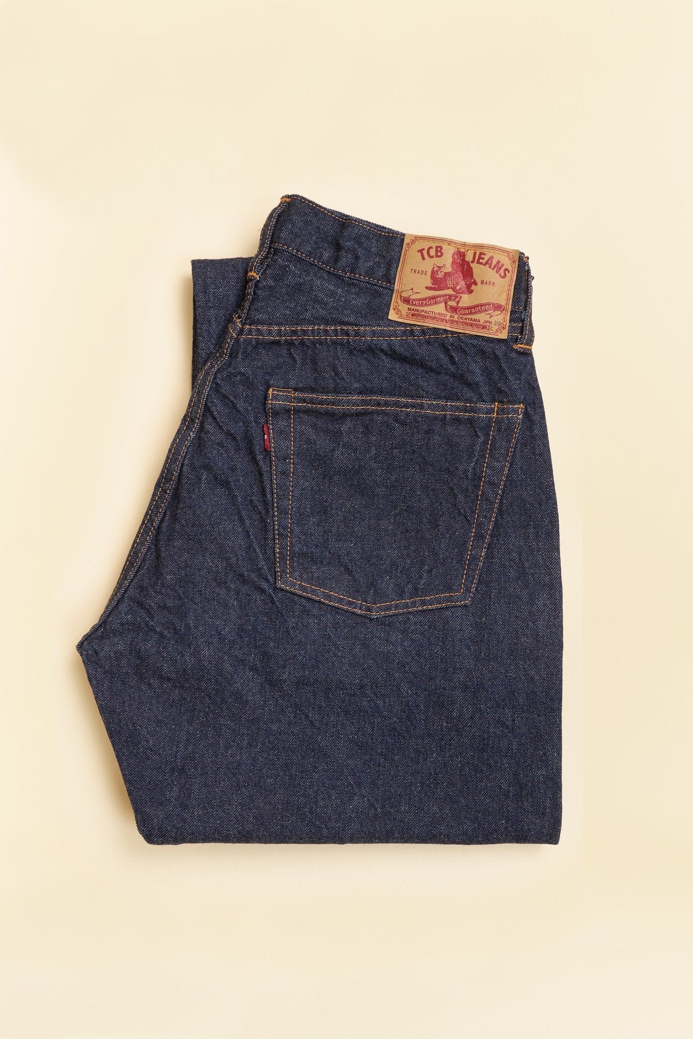 TCB Jeans 60's XX Medium Rise Tapered Denim - 13oz -TCB Jeans - URAHARA