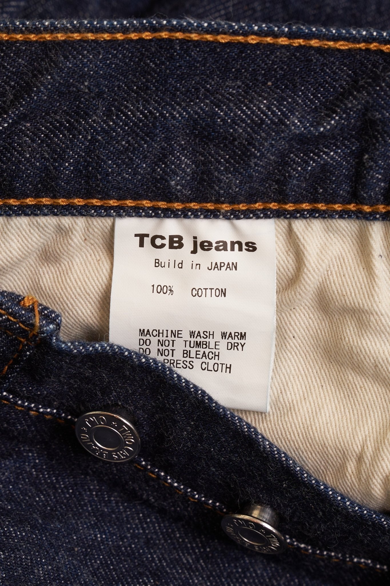 TCB Jeans 60's XX Medium Rise Tapered Denim - 13oz -TCB Jeans - URAHARA