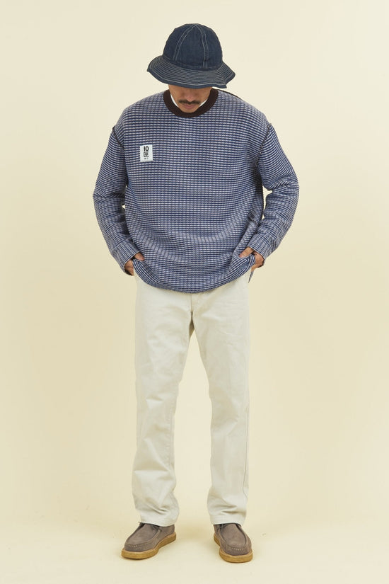 TENBOX Chameleon Reversible Sweater - Blue / Pink / Brown