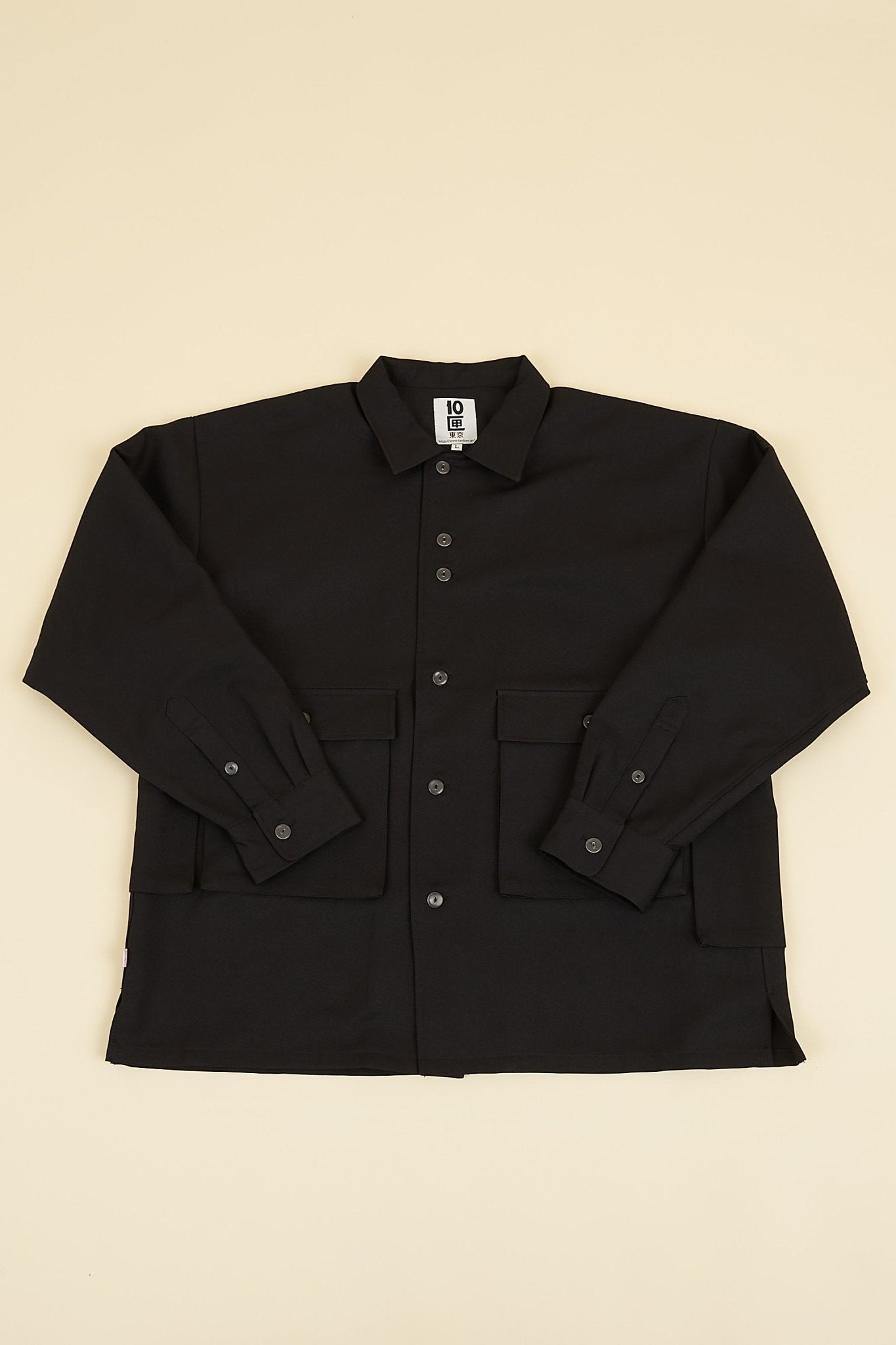 TENBOX D.D. Overshirt - Black -Tenbox - URAHARA