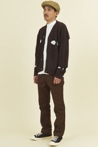 TENBOX El Prado Cardigan - Brown -Tenbox - URAHARA