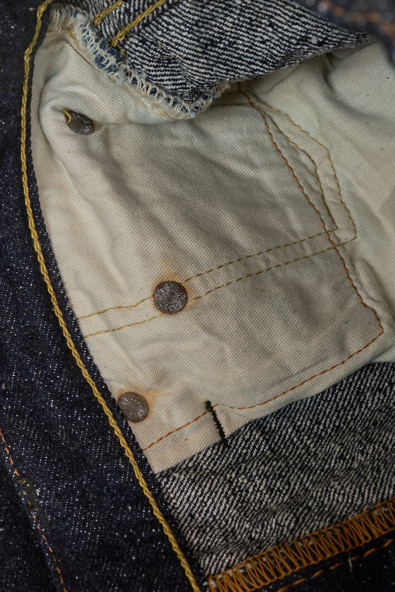 The Strike Gold "Keep Earth" Organic / Recycled Cotton Straight Selvedge Jeans -The Strike Gold - URAHARA