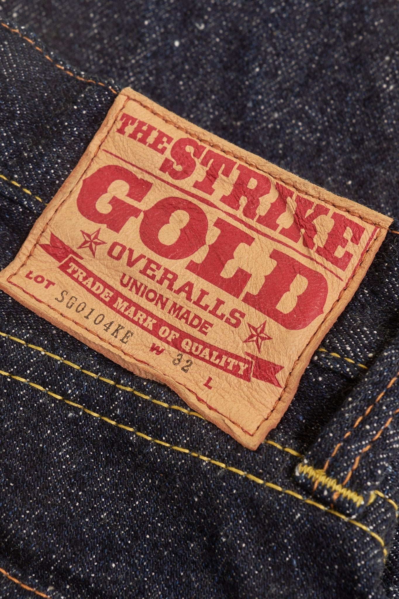 The Strike Gold "Keep Earth" Organic / Recycled Cotton Tapered Selvedge Jeans -The Strike Gold - URAHARA