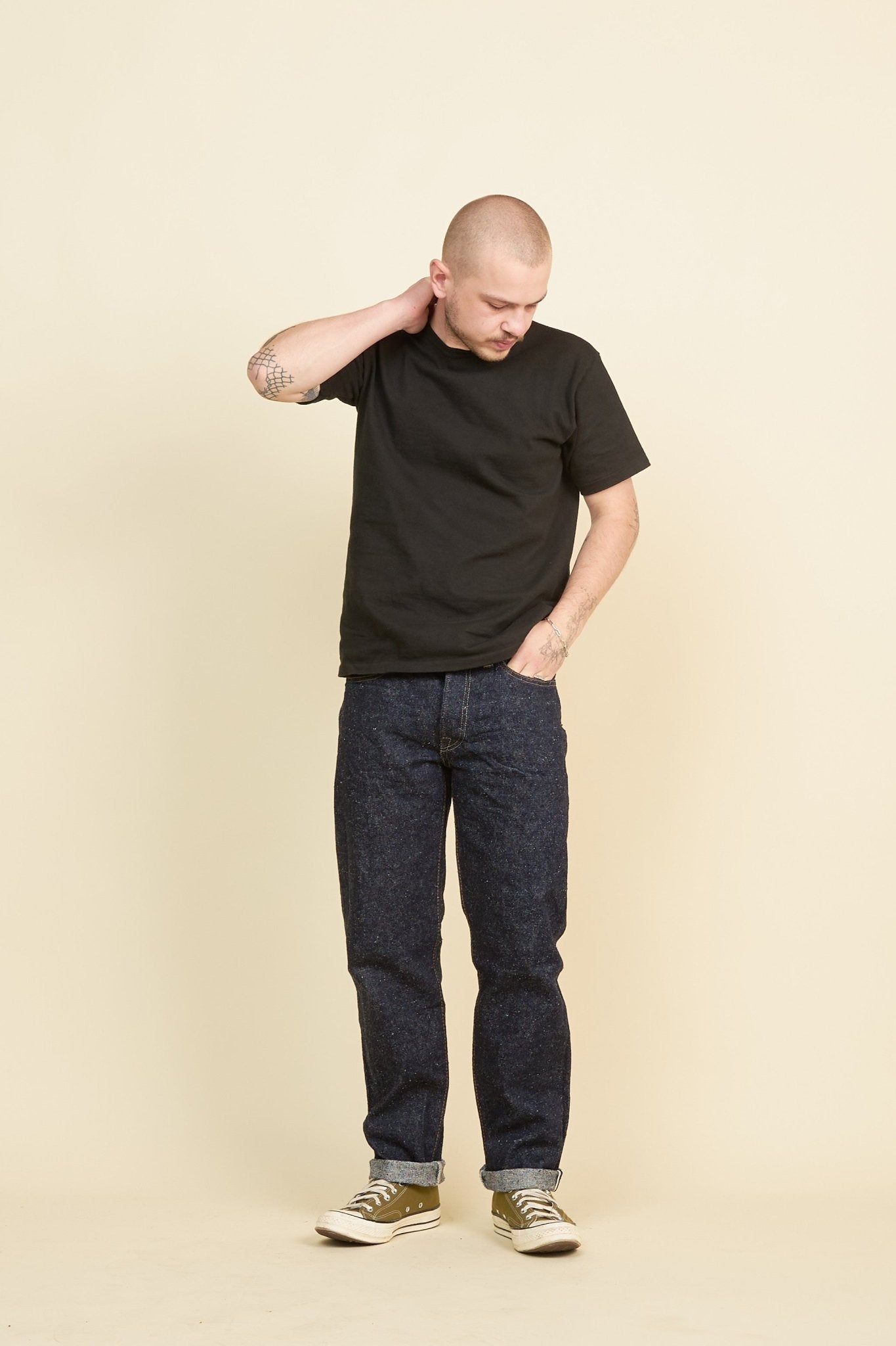 The Strike Gold "Keep Earth" Organic / Recycled Cotton Tapered Selvedge Jeans -The Strike Gold - URAHARA