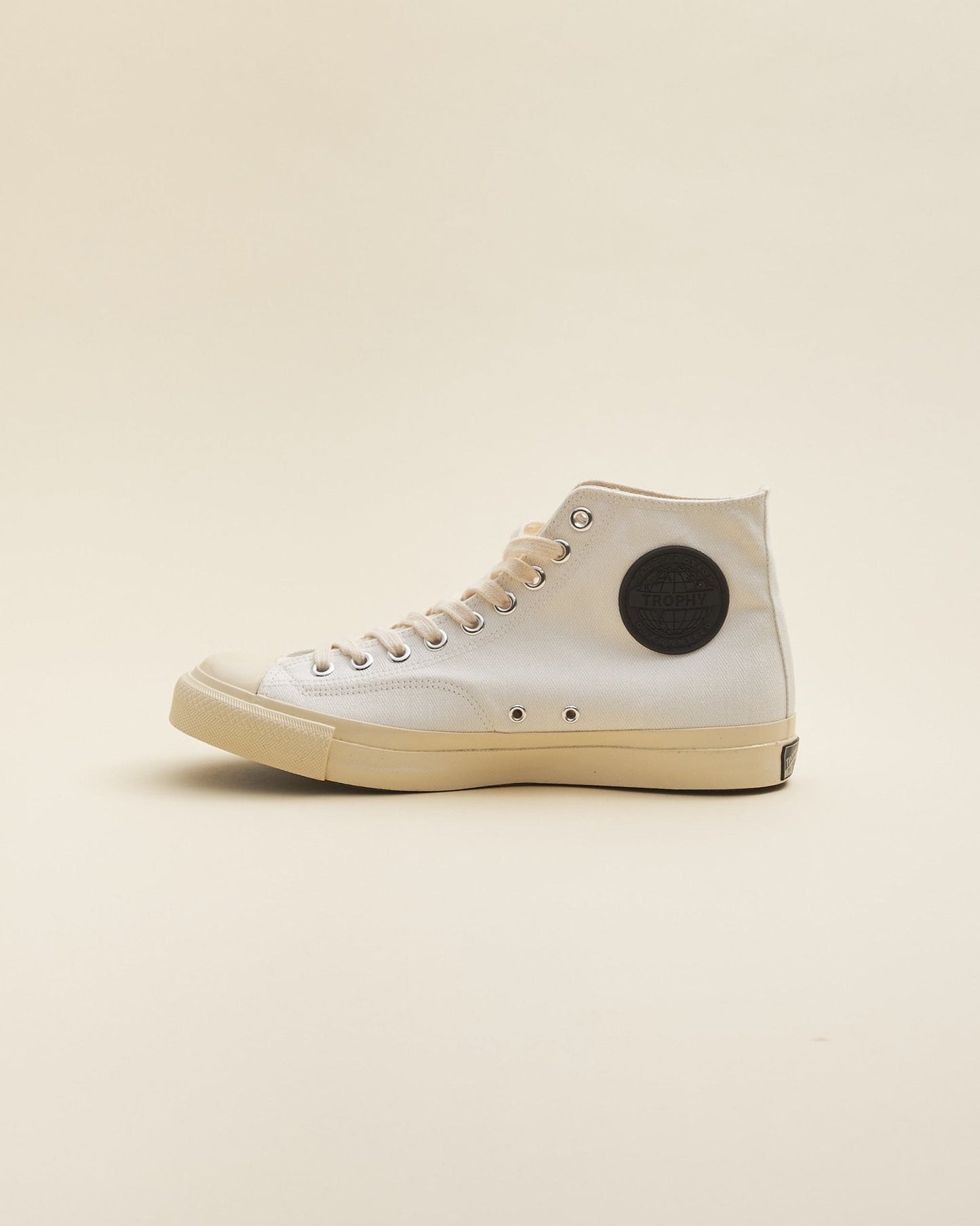 Trophy Clothing Hi-Top Mil Sneaker - White -Trophy Clothing - URAHARA