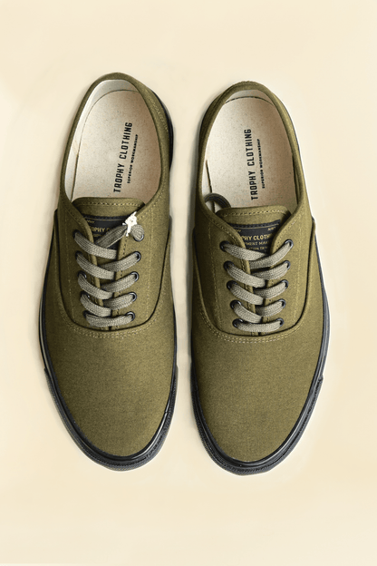 Trophy Mil Boat Shoes - Olive×Black -Trophy Clothing - URAHARA