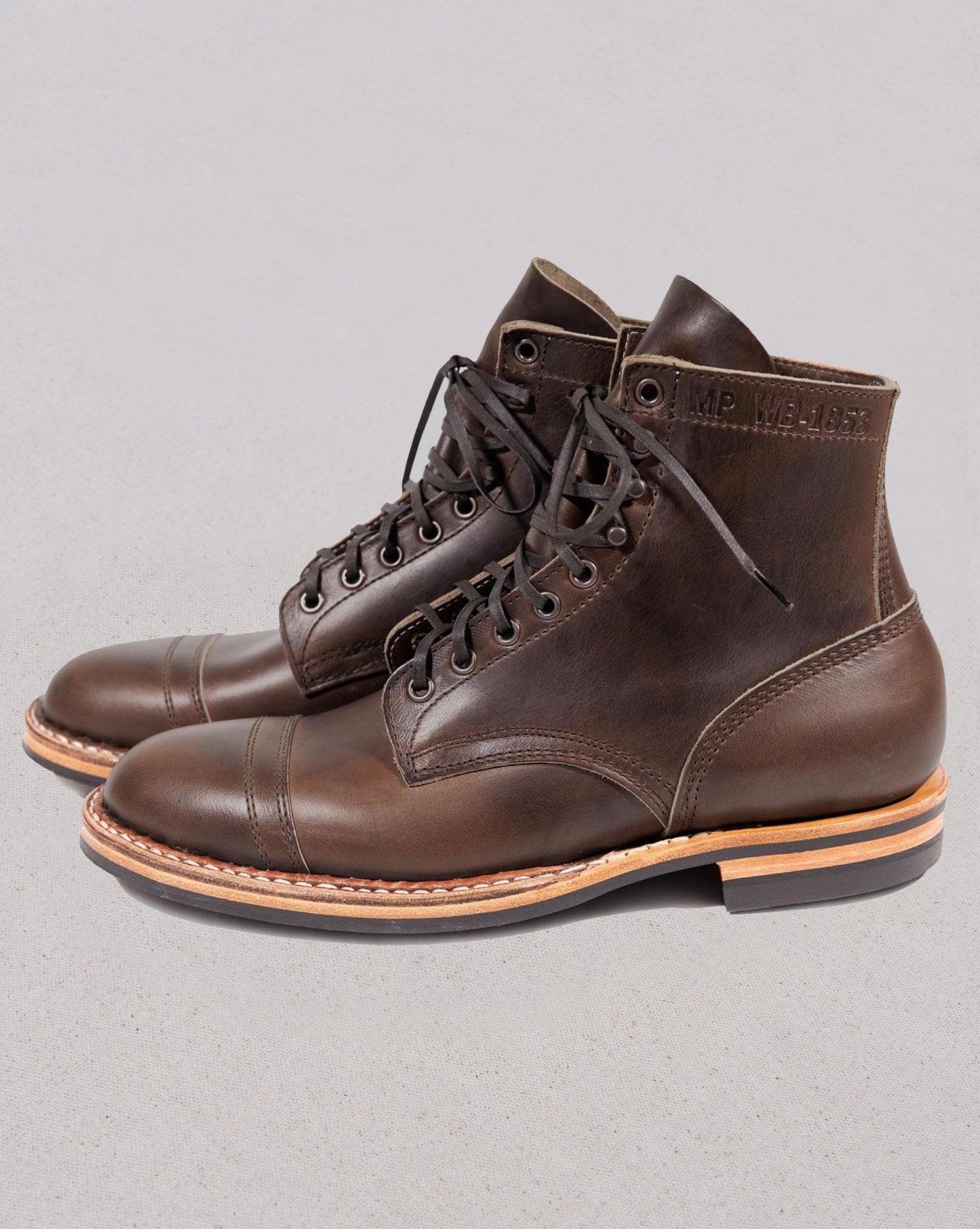 White's Boots MP-Sherman Toe Cap (Dainite Sole) - Cinnamon Wax Flesh -Whites Boots - URAHARA