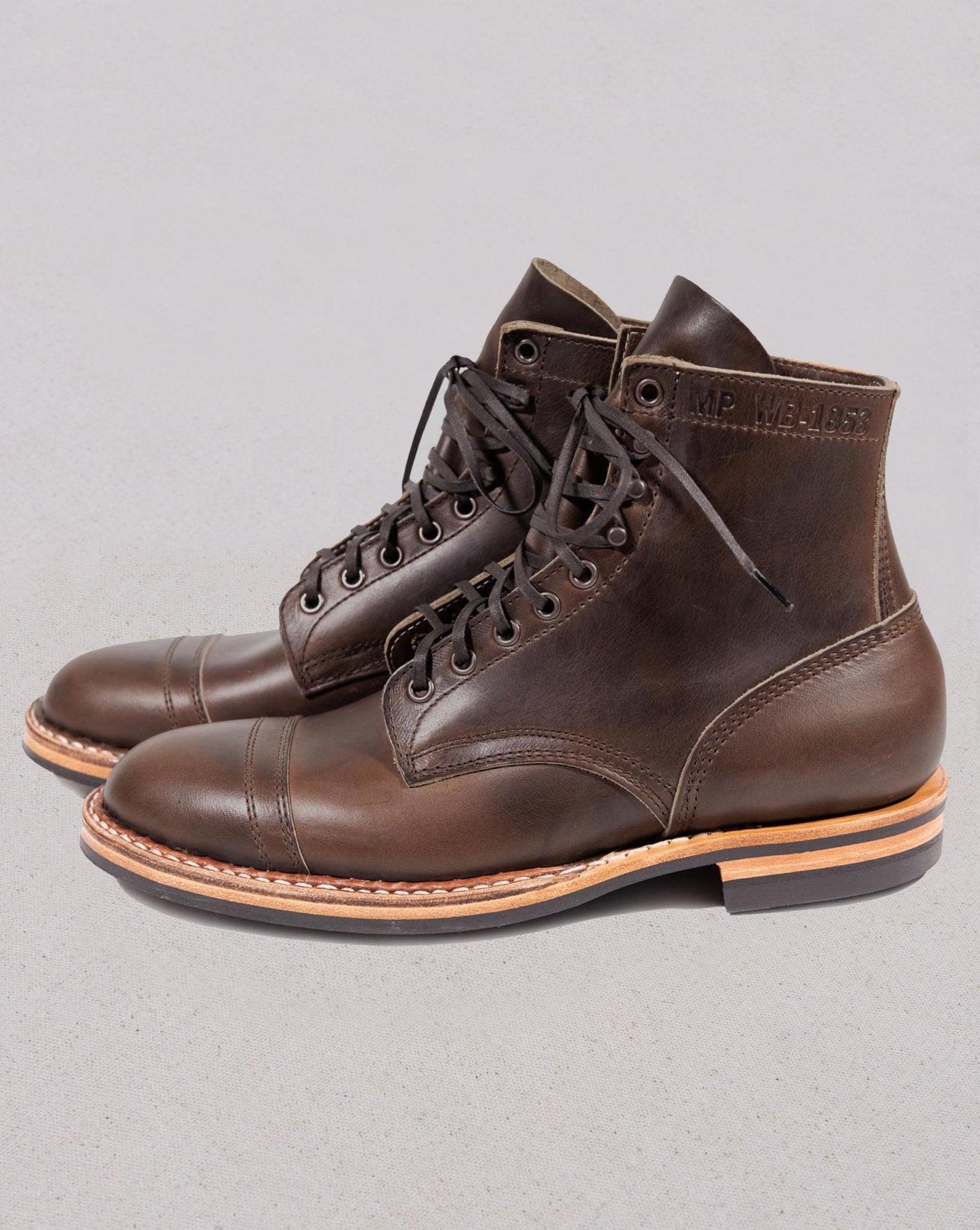 White's Boots MP-Sherman Toe Cap (Dainite Sole) - Cinnamon Wax Flesh -Whites Boots - URAHARA